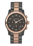 Buy Shop Michael Kors Runway Chronograph Grey Dial Two Tone Steel Strap Unisex Watch - MK8189 USA Online
