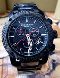 Buy Shop Burberry Sport Chronograph Black Dial Black Steel Strap Watch for Men - BU7703 USA Online