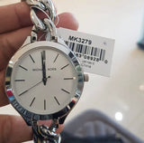 Buy Shop Michael Kors Slim Runway Silver Dial Silver Steel Strap Watch for Women - MK3279 USA Online