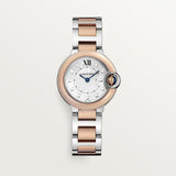 Buy Shop Cartier Ballon Bleu De Cartier Diamonds Silver Dial Two Tone Steel Strap Watch for Women - W3BB0026 USA Online