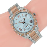 Buy Shop Michael Kors Bryn Quartz Blue Dial Two Tone Steel Strap Watch For Women - MK6136 USA Online