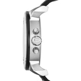 Buy Shop Diesel Mr Daddy Chronograph Black Dial Black Leather Strap Watch For Men - DZ7313 USA Online