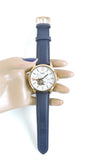 Buy Shop Fossil Townsman Automatic Chronograph White Dial Blue Leather Strap Watch for Men - ME3167 USA Online