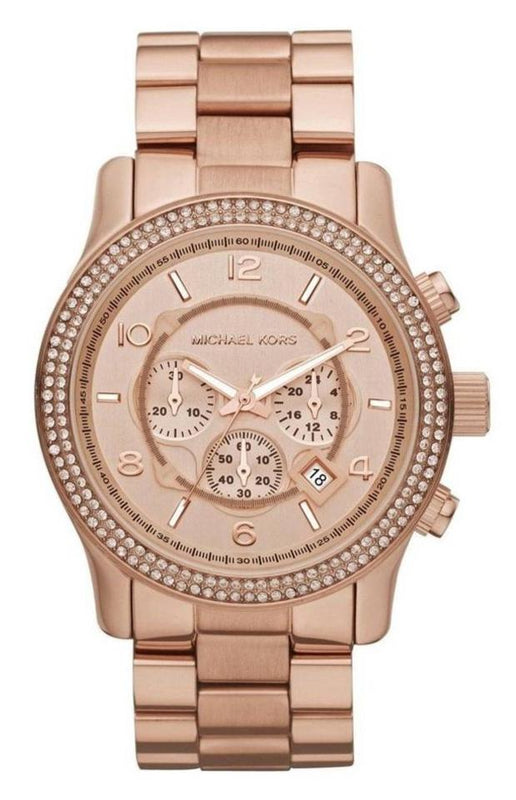 Buy Shop Michael Kors Dylan Rose Gold Dial Rose Gold Steel Strap Watch for Women - MK5576 USA Online
