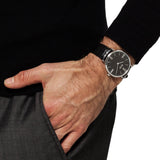 Buy Shop Hugo Boss Jackson Black Dial Black Leather Strap Watch for Men - 1513369 USA Online