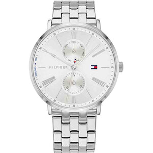 Buy Shop Tommy Hilfiger Jenna Quartz White Dial Silver Steel Strap Watch for Women - 1782068 USA Online