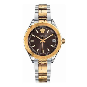 Buy Shop Versace Hellenyium Brown Dial Two Tone Steel Strap Watch for Women - V12040015 USA Online