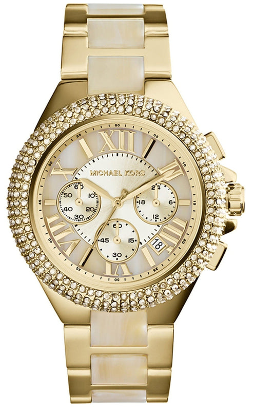 Buy Shop Michael Kors Camille Gold Dial Gold Steel Strap Watch for Women - MK5902 USA Online
