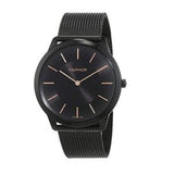Buy Shop Calvin Klein Minimal Black Dial Black Mesh Bracelet Watch for Men - K3M21421 USA Online