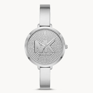 Buy Shop Michael Kors Charley Quartz Crystals Silver Dial Silver Steel Strap Watch For Women - MK4432 USA Online