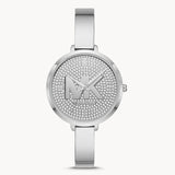 Buy Shop Michael Kors Charley Quartz Crystals Silver Dial Silver Steel Strap Watch For Women - MK4432 USA Online