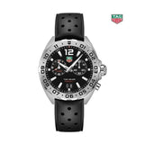 Buy Shop Tag Heuer Formula 1 Alarm Quartz Black Dial Black Rubber Strap Watch for Men - WAZ111A.FT8023 USA Online