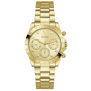 Buy Shop Guess Eclipse Gold Dial Gold Steel Strap Watch for Women - GW0314L2 USA Online