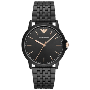 Buy Shop Emporio Armani Interchangeable Black Dial Black Steel Strap Watch For Men - AR80021 USA Online