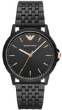 Buy Shop Emporio Armani Interchangeable Black Dial Black Steel Strap Watch For Men - AR80021 USA Online