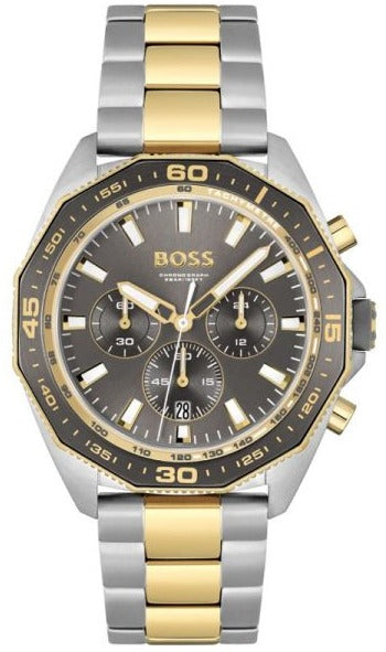 Buy Shop Hugo Boss Energy Chronograph Grey Dial Two Tone Steel Strap Watch For Men - 1513974 USA Online
