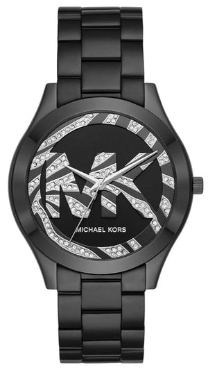 Buy Shop Michael Kors Runway Quartz Black Dial Black Steel Strap Watch For Women - MK4562 USA Online