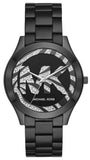Buy Shop Michael Kors Runway Quartz Black Dial Black Steel Strap Watch For Women - MK4562 USA Online