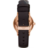 Buy Shop Emporio Armani Classic Quartz Mother of Pearl Dial Brown Leather Strap Watch For Women - AR1601 USA Online