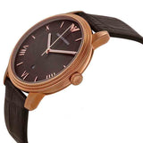 Buy Shop Emporio Armani Classic Quartz Brown Dial Brown Leather Strap Watch For Men - AR1613 USA Online
