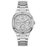 Buy Shop Guess Duchess Quartz Silver Dial Silver Steel Strap Watch For Women - GW0558L1 USA Online