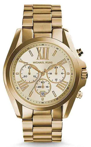 Buy Shop Michael Kors Bradshaw Gold Dial Gold Steel Strap Watch for Women - MK5605 USA Online