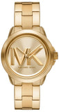 Buy Shop Michael Kors Bryn Quartz Gold Dial Gold Steel Strap Watch For Women - MK7317 USA Online
