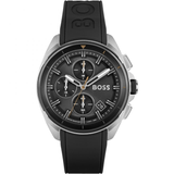 Hugo Boss Volane Grey Dial Black Silicone Strap Watch for Men - 1513953