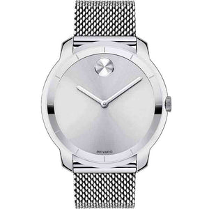 Buy Shop Movado Bold Silver Dial Silver Mesh Bracelet Watch For Women - 3600241 USA Online