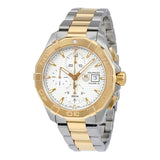 Tag Heuer Aquaracer Caliber 16 Automatic White Dial Two Tone Steel Strap Watch for Men - CAY2121.BB0923