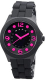 Buy Shop Marc Jacobs Pelly Black Dial Black Silicone Strap Watch for Women - MBM2530 USA Online