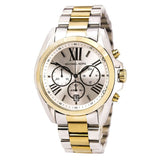Buy Shop Michael Kors Bradshaw Chronograph Silver Dial Two Tone Steel Strap Watch For Women - MK5855 USA Online