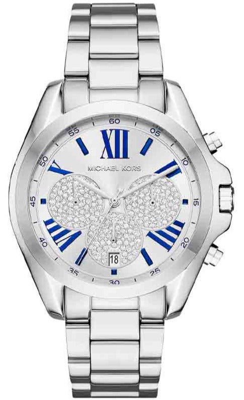 Buy Shop Michael Kors Bradshaw Quartz Silver Dial Silver Steel Strap Watch For Women - MK6320 USA Online