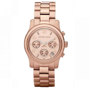 Buy Shop Michael Kors Runway Rose Gold Dial Rose Gold Steel Strap Watch for Women - MK5128 USA Online