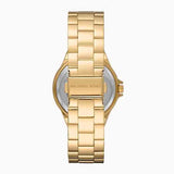Buy Shop Michael Kors Bryn Pavé Quartz Gold Dial Gold Steel Strap Watch For Women - MK7199 USA Online