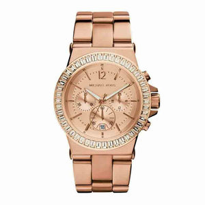 Buy Shop Michael Kors Dylan Rose Gold Dial Rose Gold Steel Strap Watch for Women - MK5412 USA Online