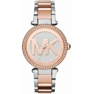 Buy Shop Michael Kors Parker Gold Dial Two Tone Steel Strap Watch for Women - MK6314 USA Online