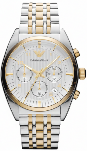 Buy Shop Emporio Armani Classic White Dial Two Tone Steel Strap Watch for Men - AR11603 USA Online