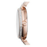 Buy Shop Michael Kors Skylar Maroon Dial Rose Gold Steel Strap Watch for Women - MK6086 USA Online