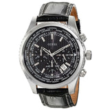 Buy Shop Guess Persuit Multifunction Black Dial Black Leather Strap Watch for Men - W0500G2 USA Online