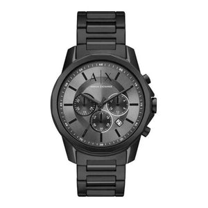 Buy Shop Armani Exchange Chronograph Black Dial Black Steel Strap Watch For Men - AX7140 USA Online