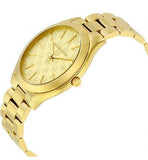 Buy Shop Michael Kors Slim Runway Gold Dial Gold Steel Strap Watch for Women - MK3335 USA Online