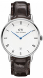 Buy Shop Daniel Wellington Dapper York Quartz White Dial Dark Brown Leather Strap Watch For Women - DW00100097 USA Online
