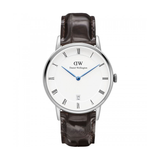 Buy Shop Daniel Wellington Dapper York Quartz White Dial Dark Brown Leather Strap Watch For Women - DW00100097 USA Online