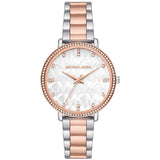 Buy Shop Michael Kors Pyper Quartz White Dial Two Tone Steel Strap Watch For Women - MK4667 USA Online