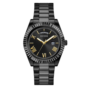 Buy Shop Guess Connoisseur Black Dial Black Steel Strap Watch for Men - GW0265G4 USA Online