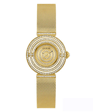 Buy Shop Guess Dream Quartz Gold Dial Gold Mesh Strap Watch For Women - GW0550L2 USA Online