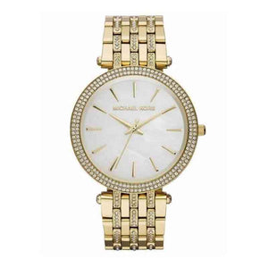 Buy Shop Michael Kors Darci Mother of Pearl Dial Gold Steel Strap Watch for Women - MK3219 USA Online