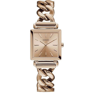 Buy Shop Guess Vanity Rose Gold Dial Rose Gold Steel Strap Watch for Women - W1029L3 USA Online