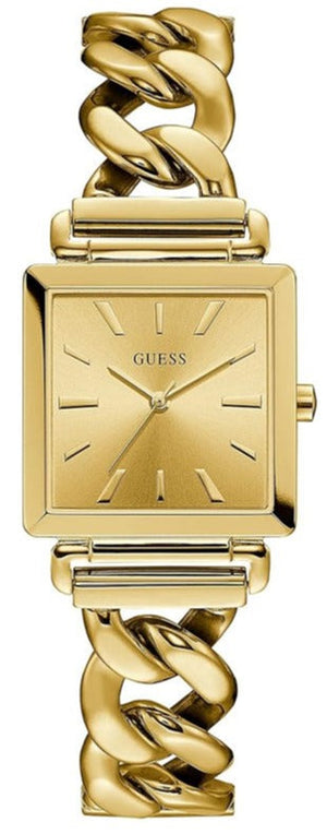 Buy Shop Guess Vanity Gold Dial Gold Steel Strap Watch for Women - W1029L2 USA Online